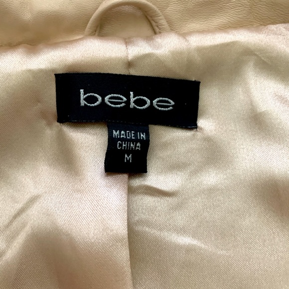 Beautiful blush pink soft Bebe leather jacketđź’• - Picture 4 of 6